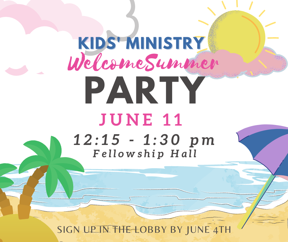 Kids Min Summer Party Graphic