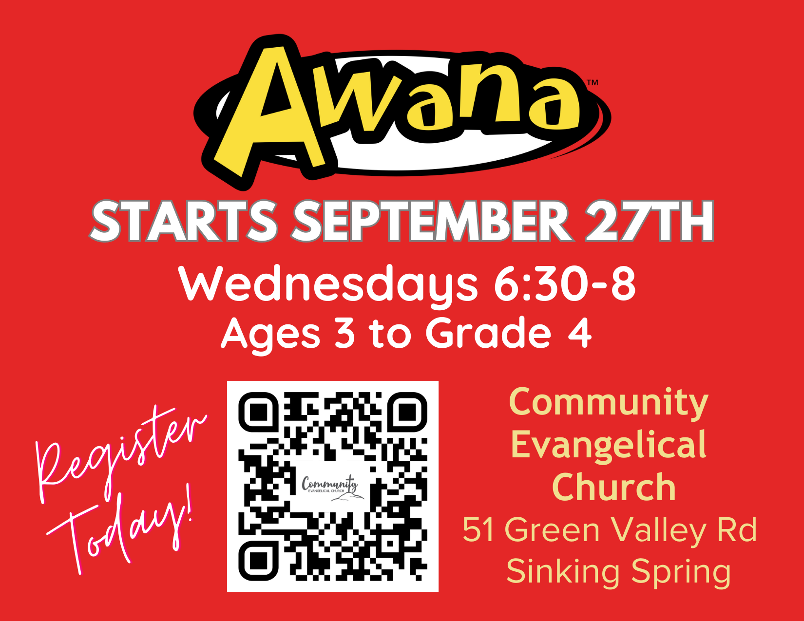 Awana Registration