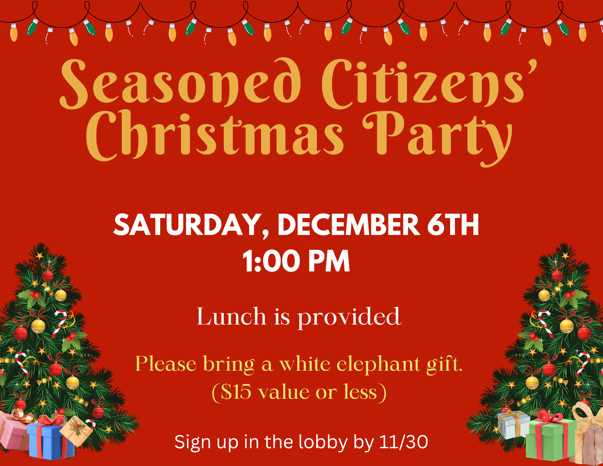 Seasoned Christmas Christmas Party (11 x 8.5 in)