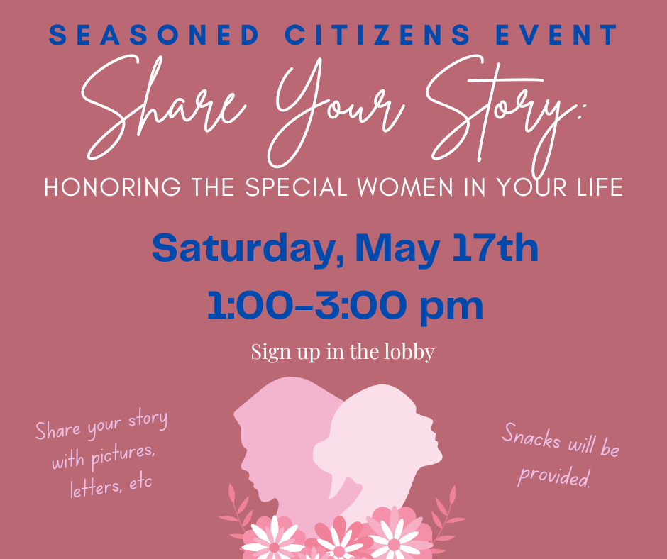 Seasoned Citizens - Share Your Story Seasoned Citizens Christmas Party advert