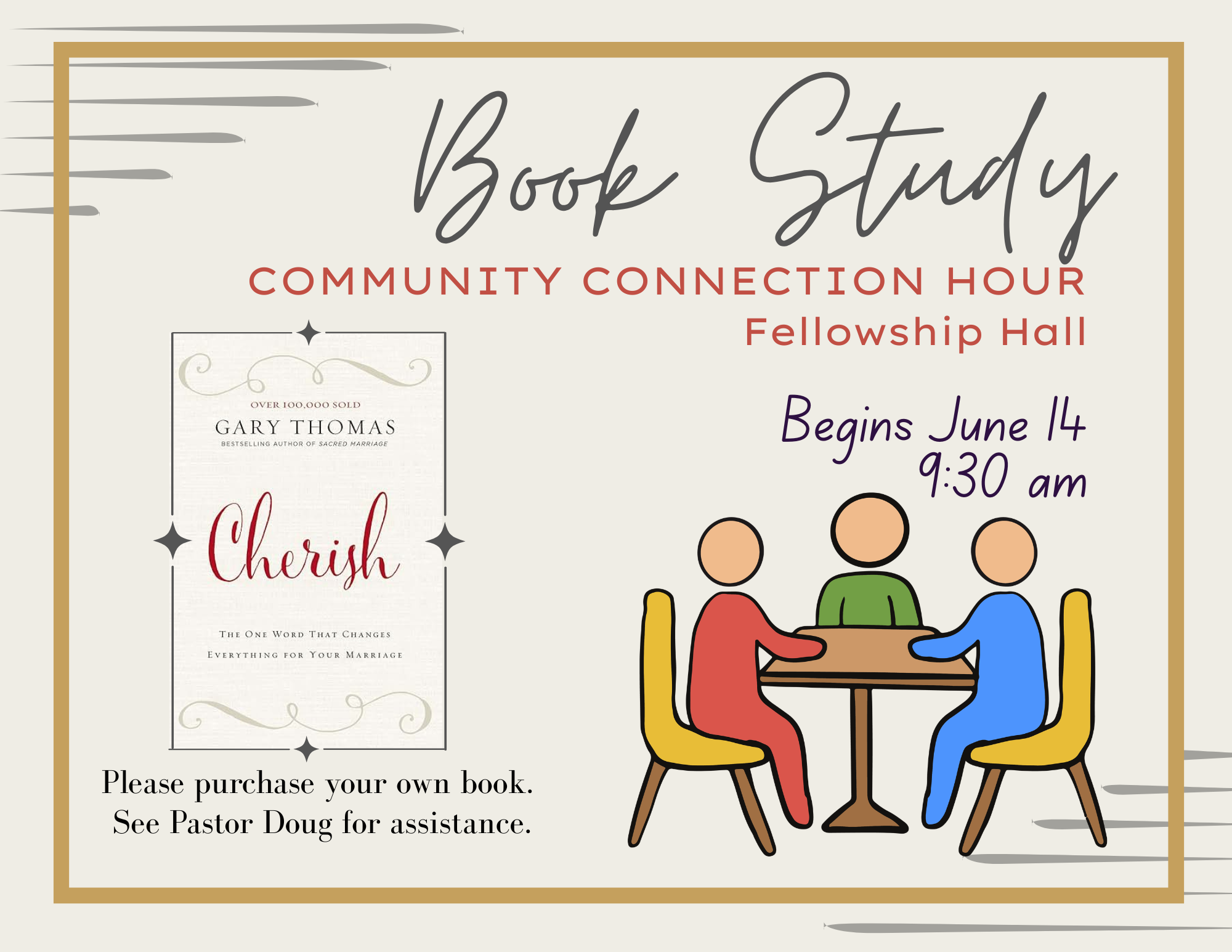 Community Connection Hour Upstairs Room Assignments